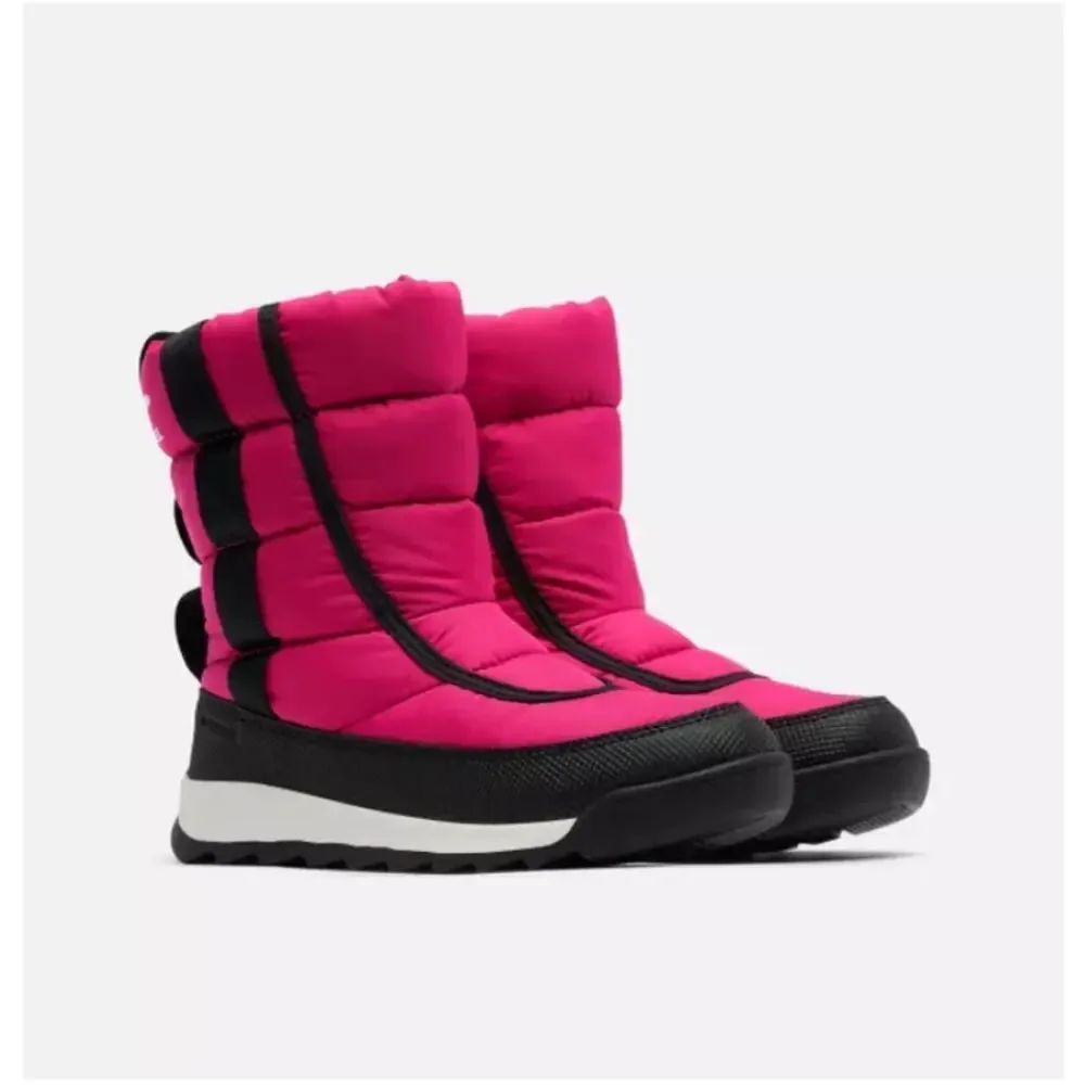 Sorel Kids Cactus Pink Black Youth Whitney™ II Puffy Mid Winter Boot Size 8